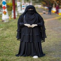 Full set Muslima Borka+Jorjet Hijab+Niqub